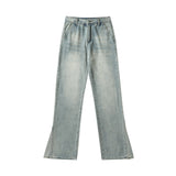Men Jeans Loose Retro Simple