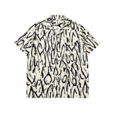 Short Sleeve Shirt Diamond Plaid Idle Style All-Match Beach