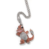 Jewelry Cartoon Dragon Pendant Copper Micro Zircon Animal Pokémon Spectrum