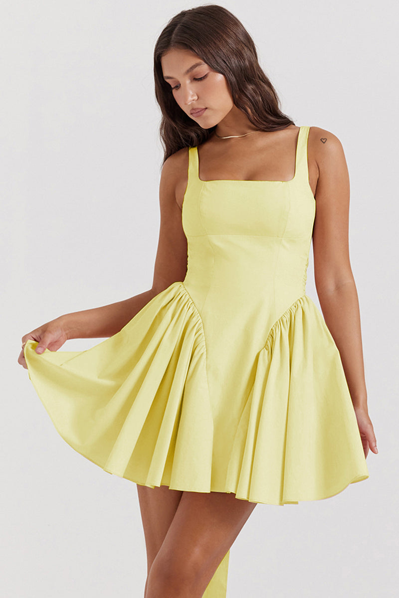 Women Dress French Style Bow Temperament Dress