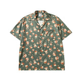 Short Sleeve Shirt Hawaii Printed Shirt Leisure Versatile Holiday