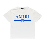 Amiri T Shirt Printed Casual Hip Hop round Neck Short Sleeve T-shirt