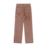 Men Jeans Punk Stitching Edging Loose