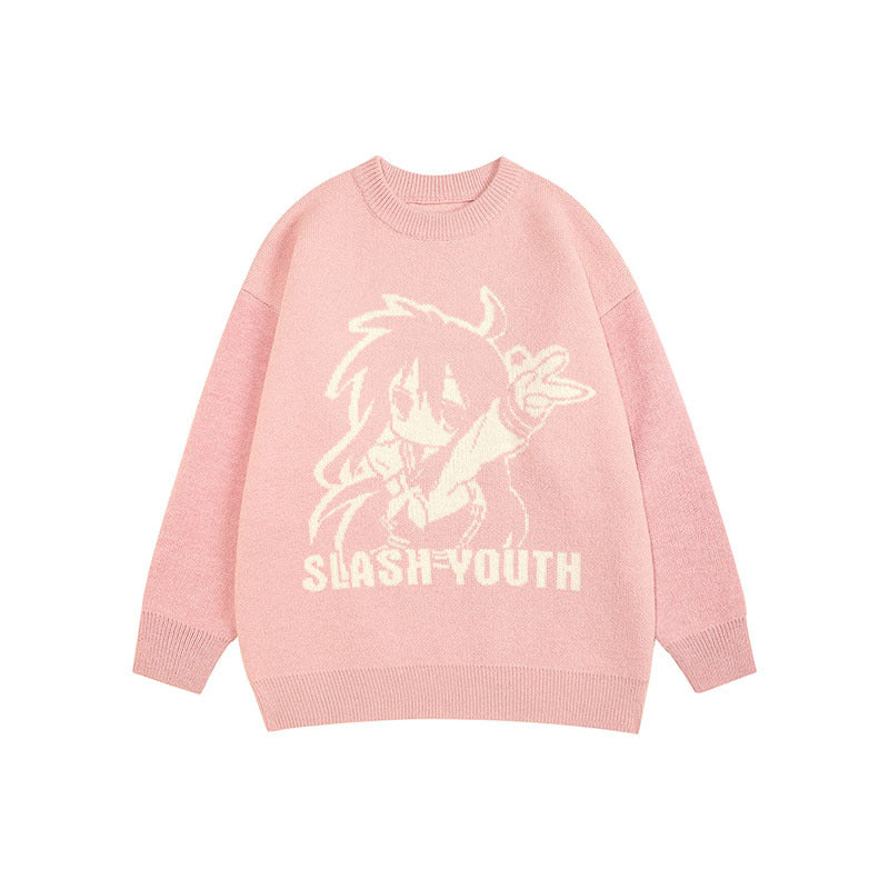 Women Sweater Couple Sweater Autumn and Winter Knitting Tops for Men and Women