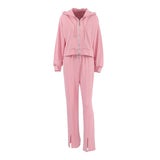 Women Co-Ords Long Sleeve Hoodie Coat Women's Autumn