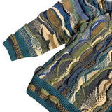 Kapital Sweater Vintage Pingtian Hehongfeng Heavy Industry Three-Dimensional Wave Retro Pullover Sweater