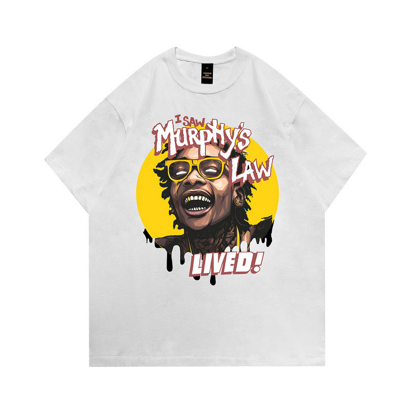 Men T-Shirt Vintage Rapper Printed Vintage