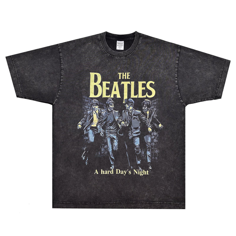 Rock Star T Shirt the Beatles A Hard Days Night Rock Band T-shirt American Style Loose Vintage Short Sleeve
