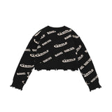 Women Sweater Vintage Knitted Cardigan IV Collar Sweater