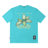 Men T-Shirt Butterfly Print Versatile Casual Loose