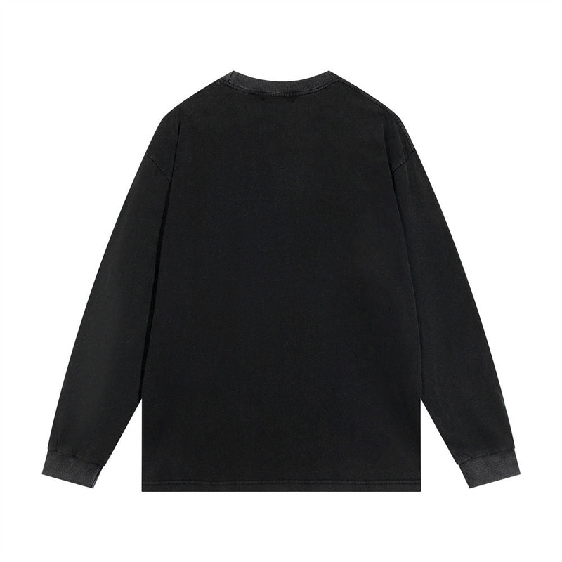 Men Long Sleeve T-Shirt Creative Five-Pointed Star Printing