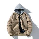 Mens Vintage Jackets Spring Baseball Suit Flight Suit Hooded Embroidered Jacket