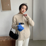 Women Knitted Cardigan Lazy Casual Loose Jacket