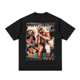 Stephen Curry Curry Short Sleeve Old NBA American Star Print