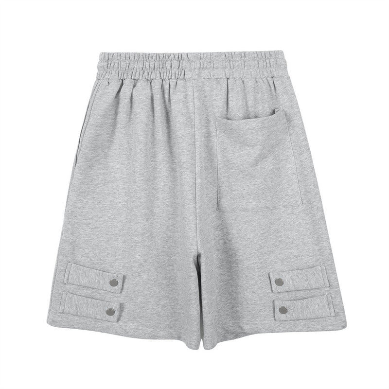 Men Shorts Multi-Pocket Casual Elastic Waist Sports