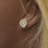 Earrings Zircon Drop Shaped Stud Earrings Spectrum