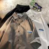 Men's Shirts Retro Summer Loose All-Matching