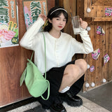 Women Knitted Cardigan Soft Sweater