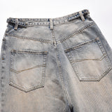Men Jeans Ripped Distressed Loose