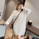 Women Pullover Sweater Elegant Embroidery Loose Knit Shirt