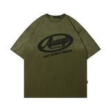 Men T-Shirt Retro Gradient Printing Loose All-Match