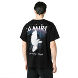 Amiri T Shirt Printed Casual Hip Hop Short-Sleeved T-shirt for Men