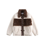 Unisex Coat Lamb Wool Winter Thickening