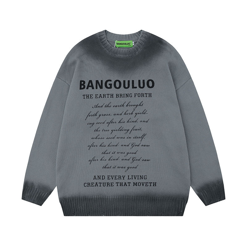 Women Sweater Vintage Knitted Sweater