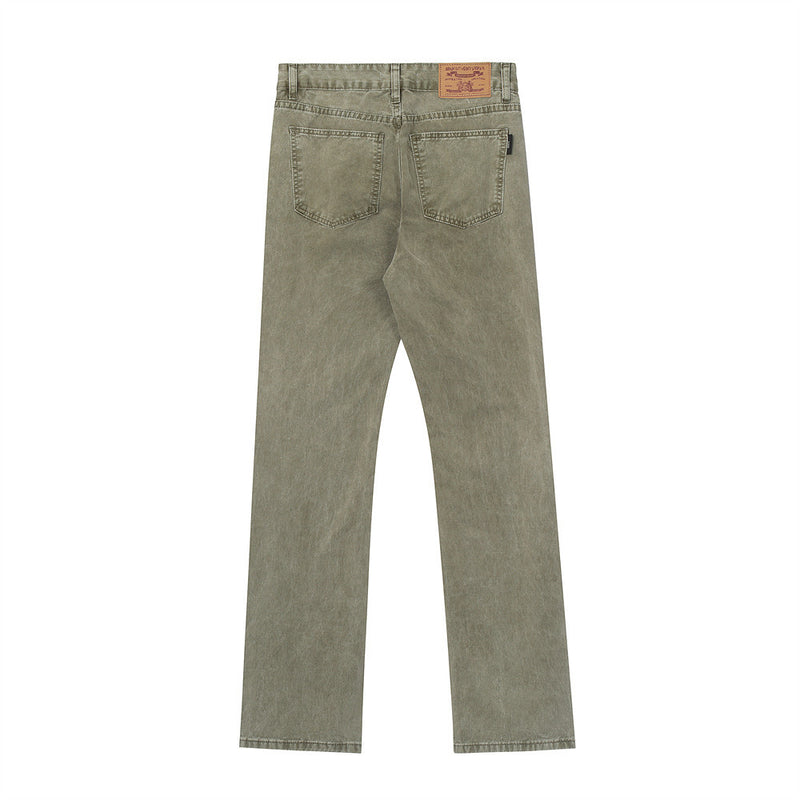 Men Jeans Retro Distressed Loose Casual