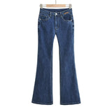 Women Jeans Slim Fit Bell-Bottom Pants