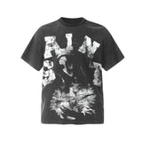 Unisex T-Shirts Wash Vintage Jesus Print Saint Michael Vintage Tee