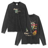 Unisex T-Shirt Autumn/Winter Print Long Sleeve T-Shirt Loose