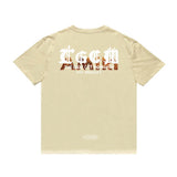 Amiri T Shirt Letter Print Casual Hip Hop round Neck Short Sleeve T-shirt