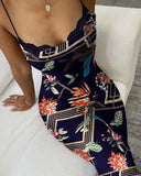 Women Dress Summer Flower Slim Temperament Dress