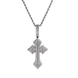 Jewelry Zircon Cross Pendant HIPHOP Rap Necklaces Crosses St. Valentine's Spectrum Royalty