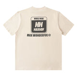 Men T-Shirt Vintage Vintage Print Short Sleeves Loose