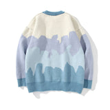 Men Sweater Idle Style Color Matching Sweater