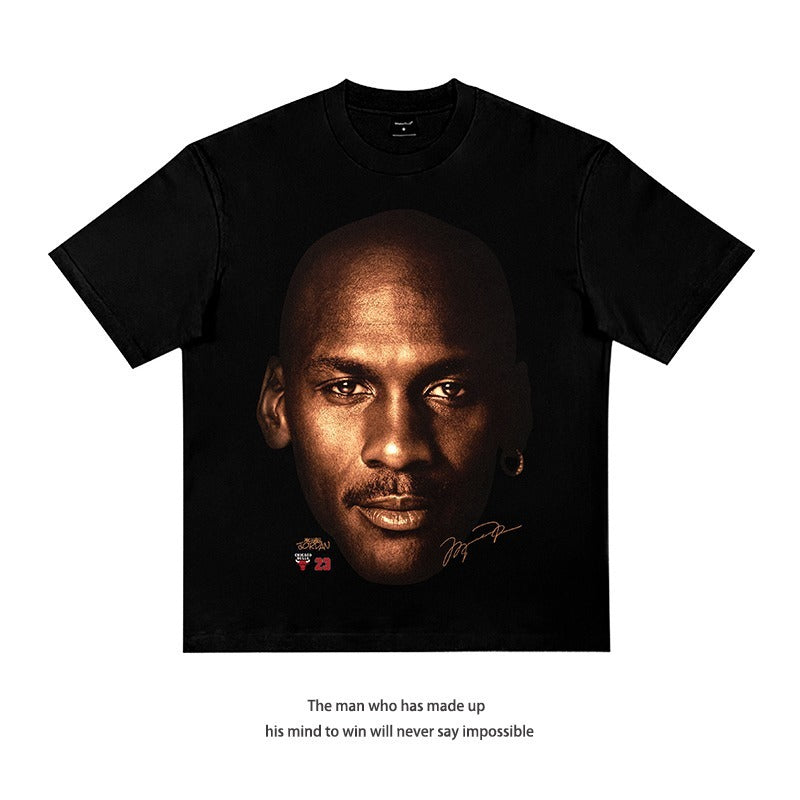 Star T-shirt James 3-ball Curry Booker Morant Oubre American