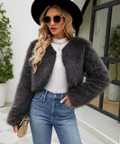 Women Fur Jacket Fashion Casual Faux Fur Coat