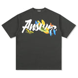 Unisex T Shirt Retro Short Sleeve T-Shirt Cotton