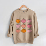 Fall Halloween Sweatshirt Pumpkin Cotton