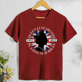 Inspired by Queen's Platinum Jubilee 2022 Elizabeth 70 Years T-shirt Summer Male and Female Large Size