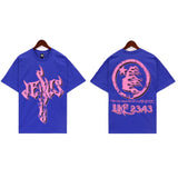 HS Shorts Distressed Casual Short Sleeve