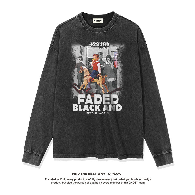 Unisex Long Sleeve Shirt Autumn/Winter Poster Design Long Sleeve