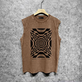 Purple Brand Distressed Tank T Shirts Distressed Sleeveless T-shirt Vest