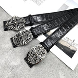 Chh Chrome Heart Belt CH Crocodile Cross