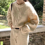 Women Pullover Sweater Loose and Warm Knitwear Sweater