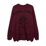 Women Sweater Retro Loose Sweater