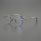 CHH Chrome Hearts Glasses Ultra Light Pure Titanium Small Frame Vintage Glasses Frame