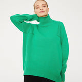 Women Work Business Casual Sweats Loose Turtleneck Sweater
